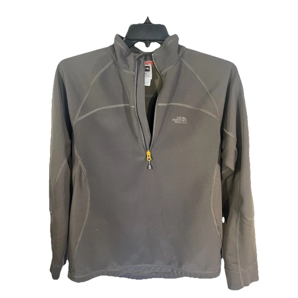 The North Face Men’s Medium Softshell Jacket Gray Fleece Lined Full Zip Coat